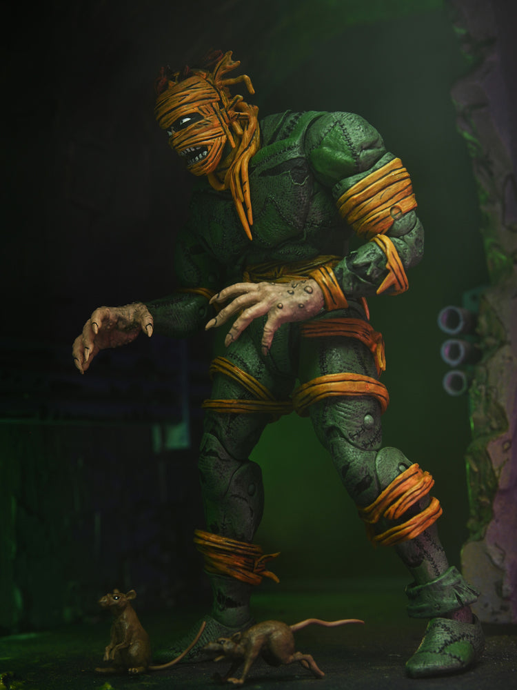 TMNT: (Mirage Comics) Rat King 7 Scale Action Figure Teenage Mutant Ninja Turtles, in display
