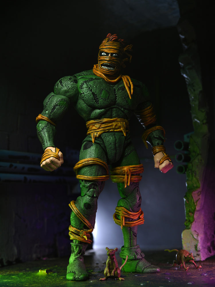 TMNT: (Mirage Comics) Rat King 7 Scale Action Figure Teenage Mutant Ninja Turtles, in display
