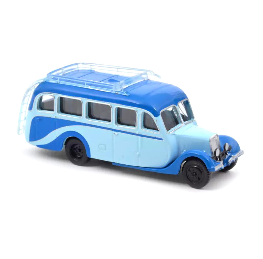 Norev 1:87 1947 Citroen U23 Autocar - Clear and Middle Blue