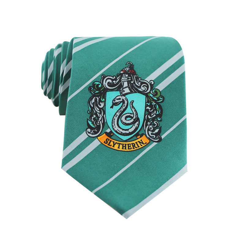 Harry Potter Slytherin Adult Classic Tie, rear view