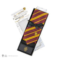 Harry Potter Gryffindor Deluxe Tie with Pin and Gift Box, in display