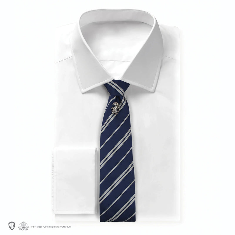 Harry Potter Ravenclaw Deluxe Tie with Pin and Gift Box, rear view