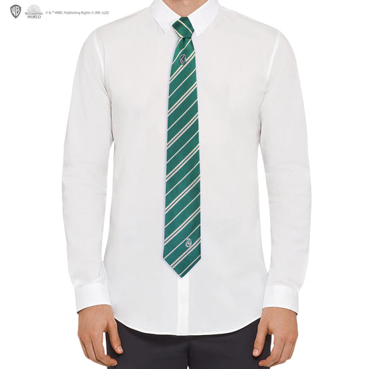 Harry Potter Slytherin Deluxe Tie with Pin and Gift Box, alternate view