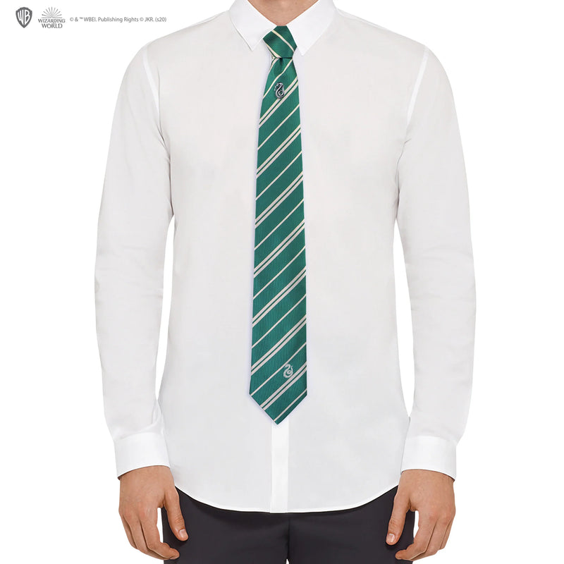 Harry Potter Slytherin Deluxe Tie with Pin and Gift Box, alternate view