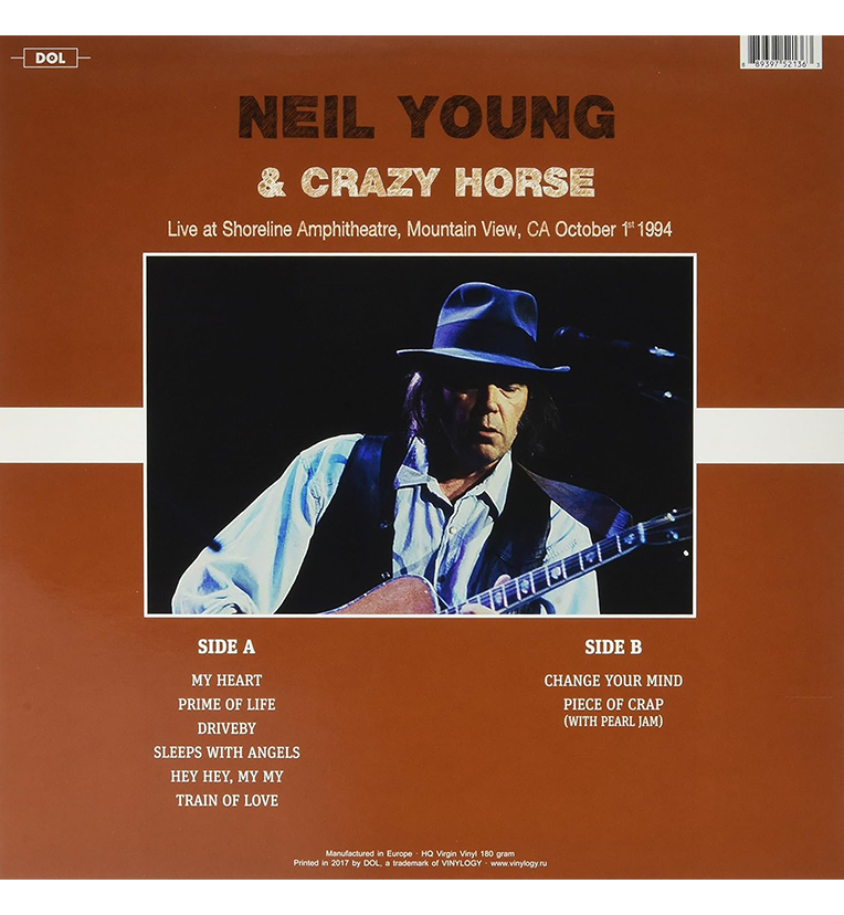 Neil Young & Crazy Horse – Live at the Shoreline Amphitheatre, Mountain View, CA, 1994 (12-Inch Album on 180g Tra, side angle