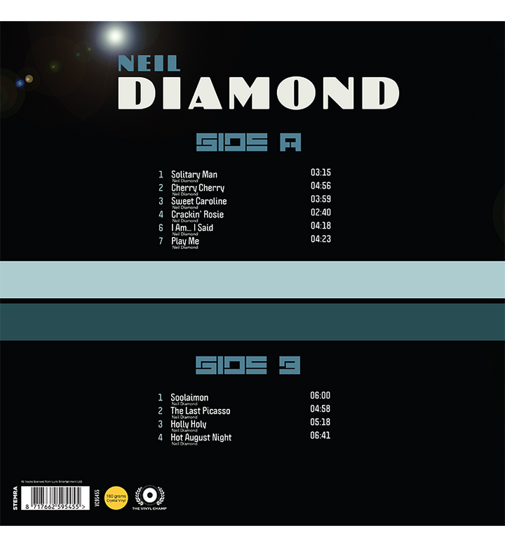 Neil Diamond – Live in Australia (Limited Edition 12-Inch Album on 180g Clear Vinyl)