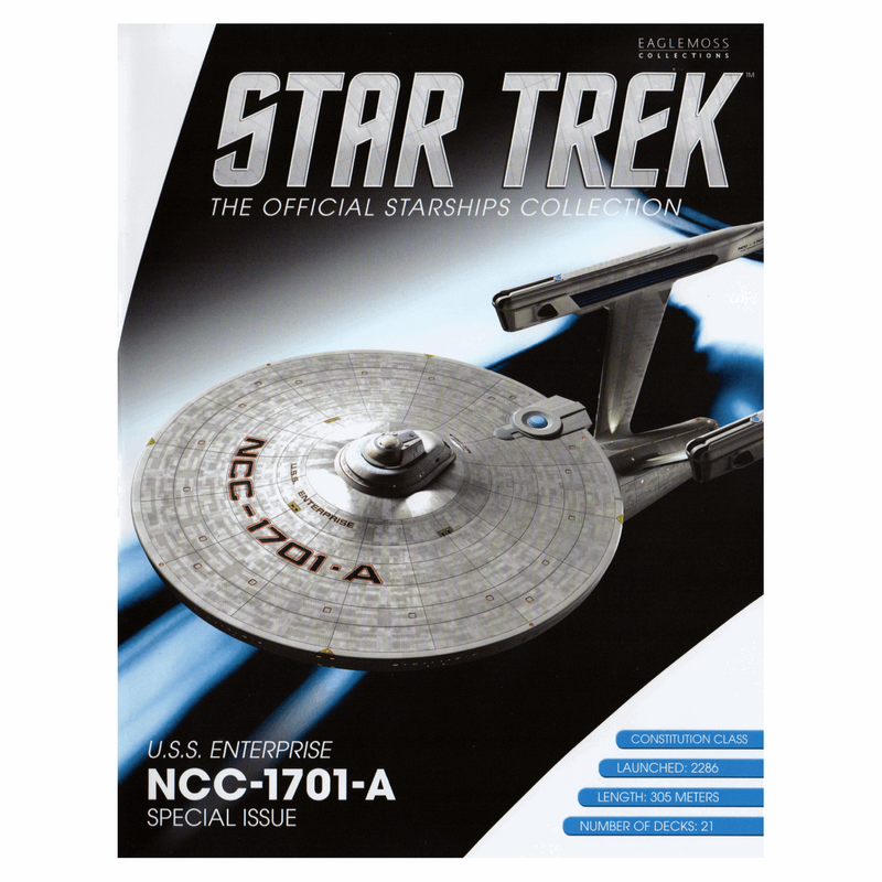 U.S.S. Enterprise NCC-1701-A (Constitution-class refit) XL EDITION Die-cast Model Ship (Eaglemoss / Star Tre, close-up detail