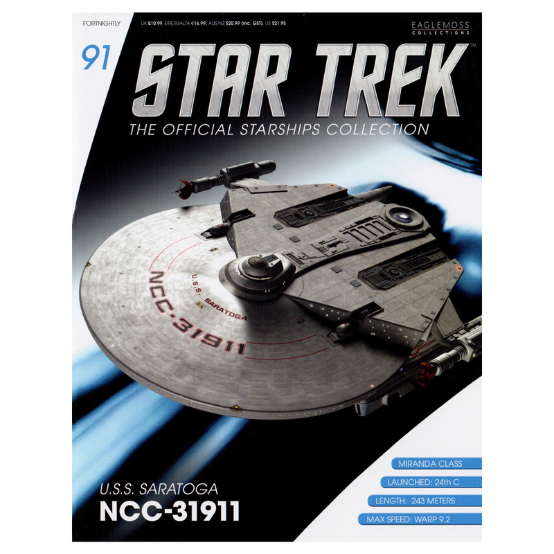 U.S.S Saratoga NCC-31911 Die-Cast Model (Eaglemoss / Star Trek), additional view