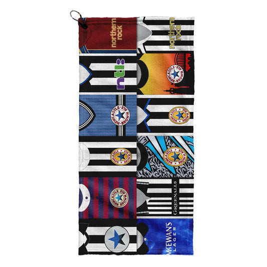 Newcastle - Kit Montage - Golf Towel collectible from https://britishmade.gifts/