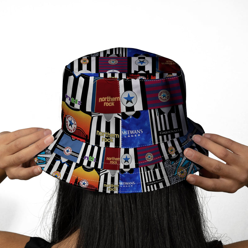 Newcastle Kit Montage - Bucket Hat, close-up detail