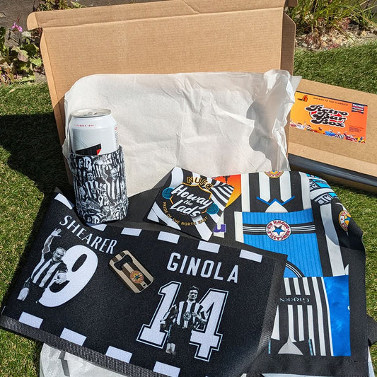 Newcastle Football Mystery Gift Box | Retro Man Cave Set collectible from https://britishmade.gifts/