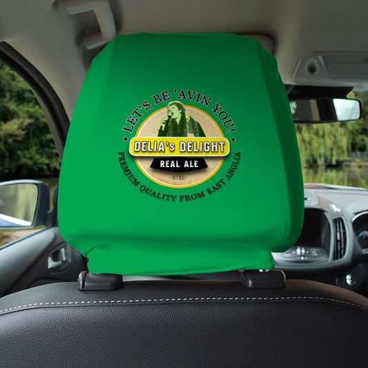 Norwich Delia Smith - Football Legends - Headrest Cover collectible from https://britishmade.gifts/
