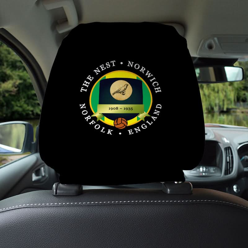 Norwich The Nest - Football Legends - Headrest Cover collectible from https://britishmade.gifts/
