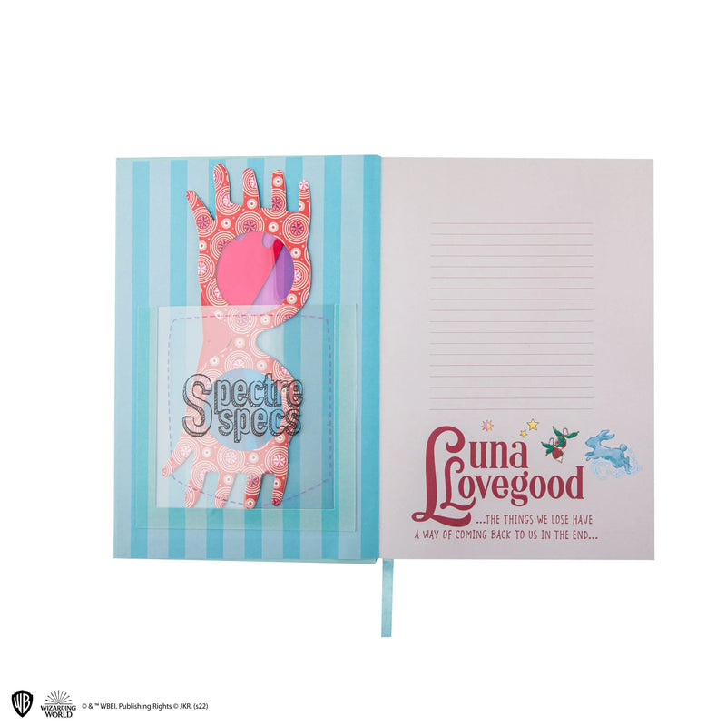 Harry Potter Luna Lovegood Notebook, in display