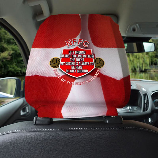 Nottingham City Ground Song - Football Legends - Headrest Cover collectible from https://britishmade.gifts/