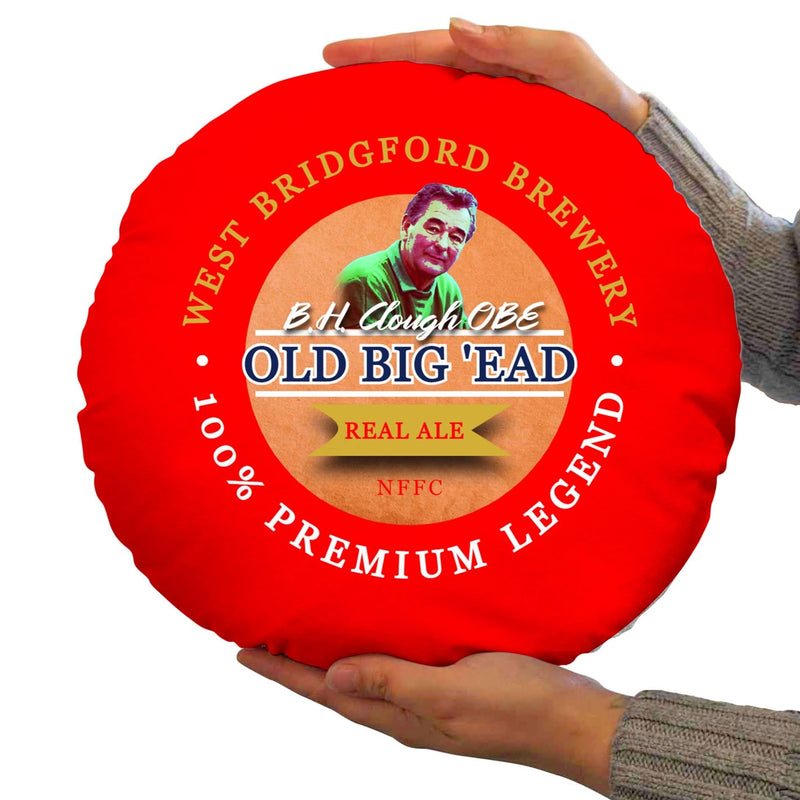 Nottingham Clough - Football Legends - Circle Cushion 14 collectible from https://britishmade.gifts/