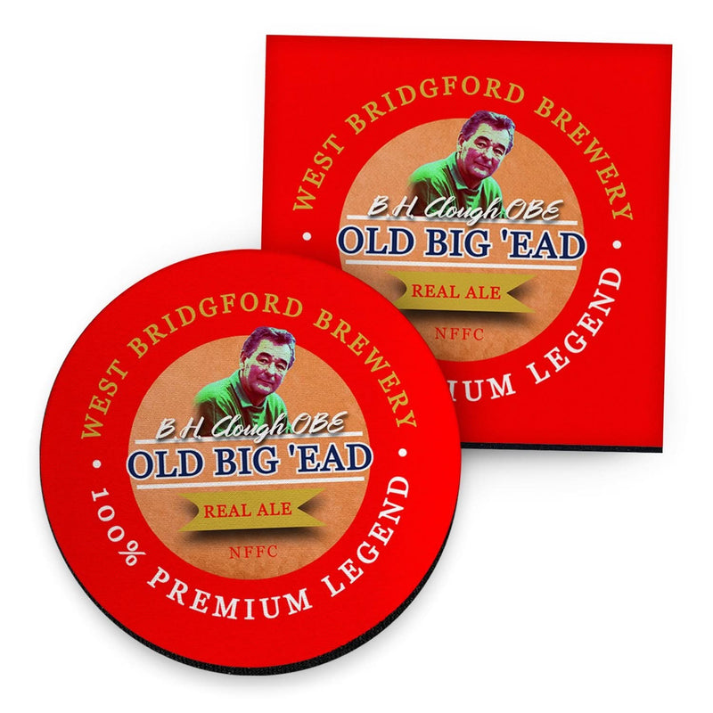 Nottingham Clough - Football Coaster - Square Or Circle collectible from https://britishmade.gifts/
