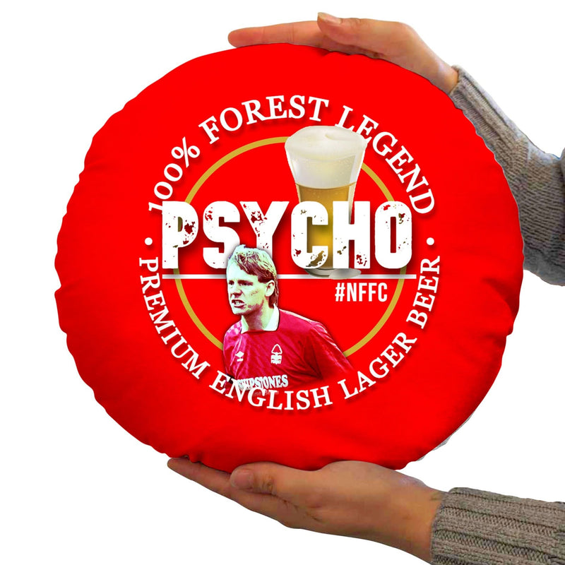 Nottingham Pearce - Football Legends - Circle Cushion 14 collectible from https://britishmade.gifts/