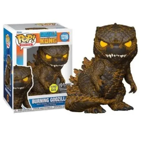 Burning Godzilla Glow-in-the-Dark Godzilla Vs Kong Movie Funko POP! Vinyl Figure
