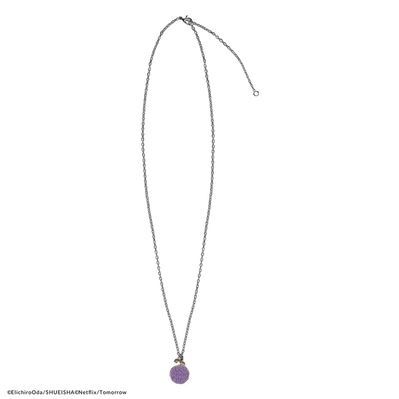 One Piece Luffy Gum-Gum Devil Fruit Necklace, side angle
