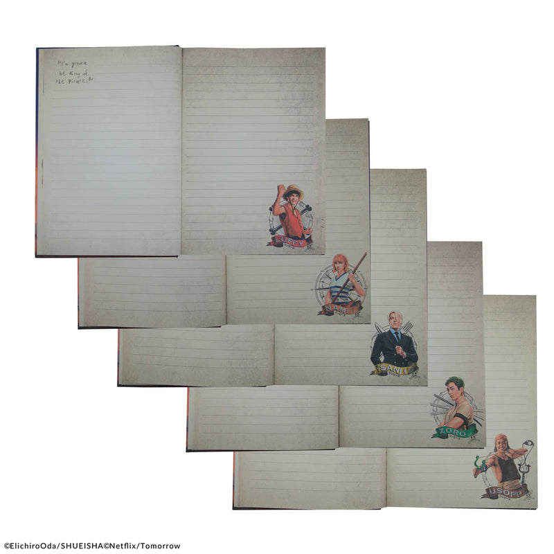One Piece Sunset Sail Notebook, close-up detail