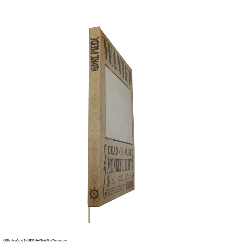One Piece Wanted Mirror Notebook, close-up detail