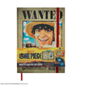 One Piece Wanted Posters Notebook, in display