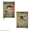 One Piece Wanted Posters Notebook, side angle