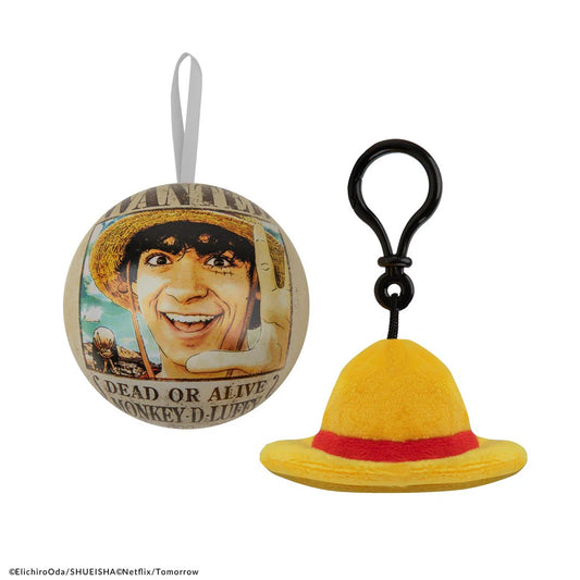 One Piece Straw Hat Plush Keychain