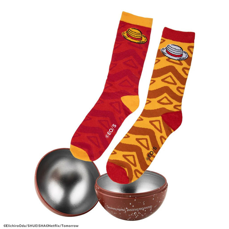 One Piece Luffy Socks Holiday Capsule, rear view