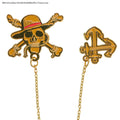 One Piece Luffy Jolly Roger Chain Bookmark, rear view