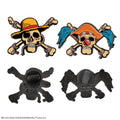 One Piece Luffy and Buggy Pin Set, side angle
