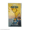 One Piece Luffy Keychain, side angle
