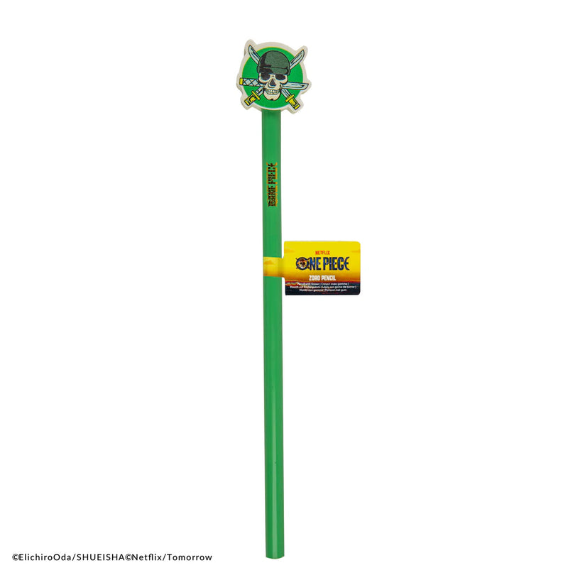 One Piece Zoro Pencil with Eraser, side angle