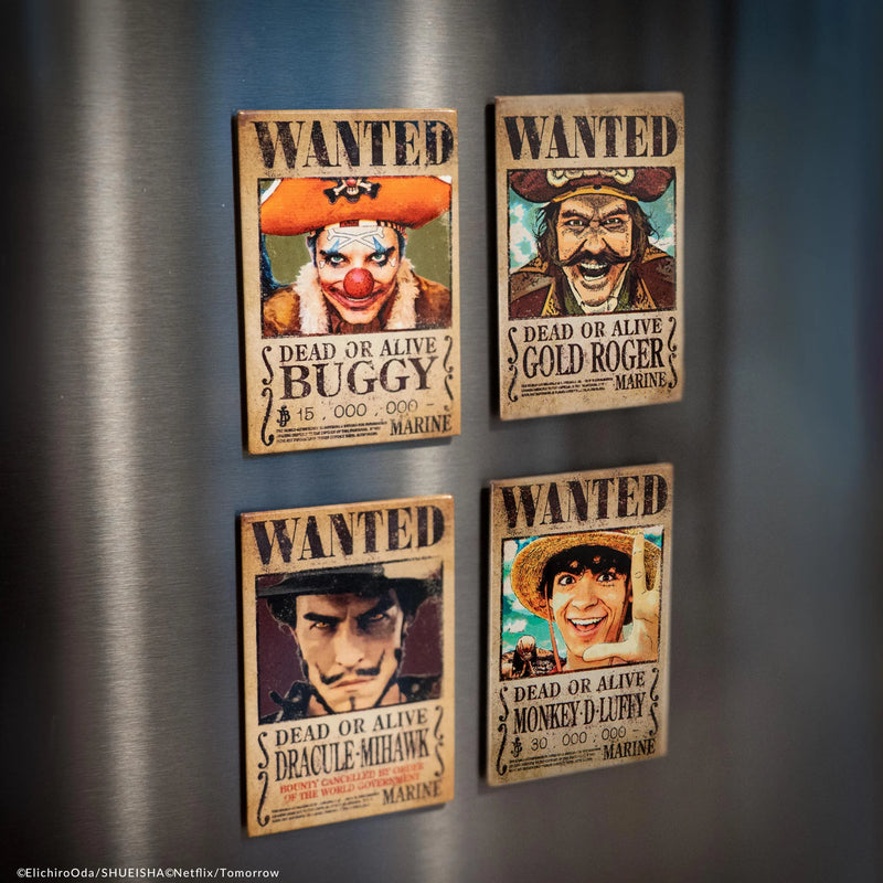 One Piece Wanted Posters Magnet Set, alternate view