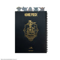 One Piece Straw Hat Pirates Tabbed Notebook, showing reverse