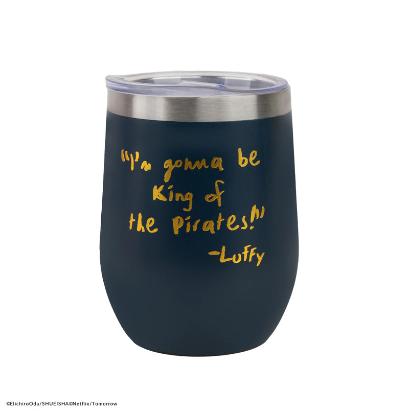 One Piece Luffy Thermal Travel Mug, close-up detail