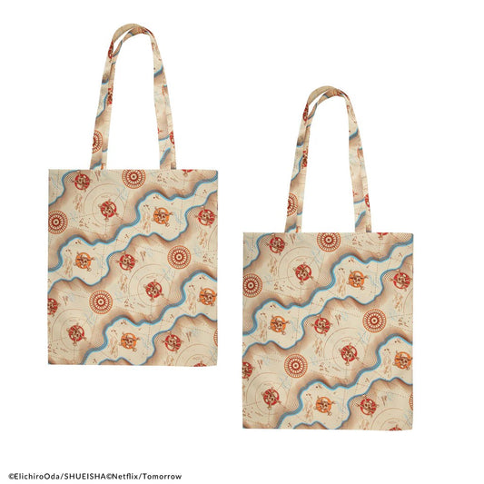 One Piece Grand Line Map Tote Bag