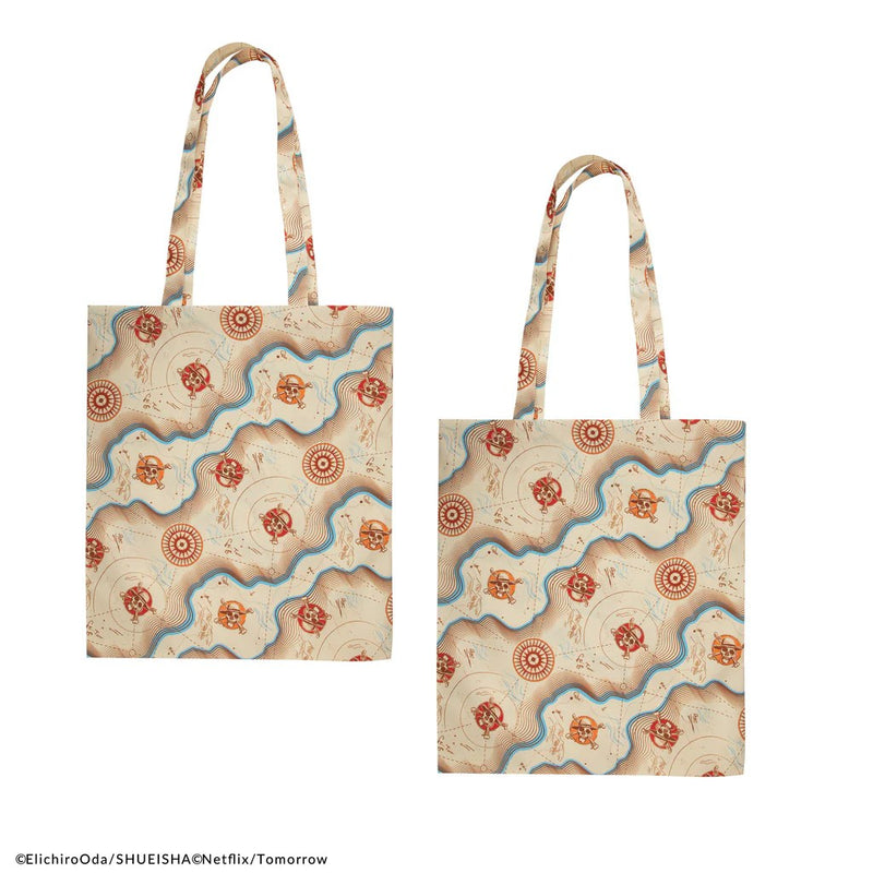 One Piece Grand Line Map Tote Bag