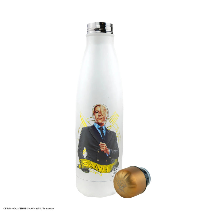One Piece Sanji Insulated Water Bottle, side angle