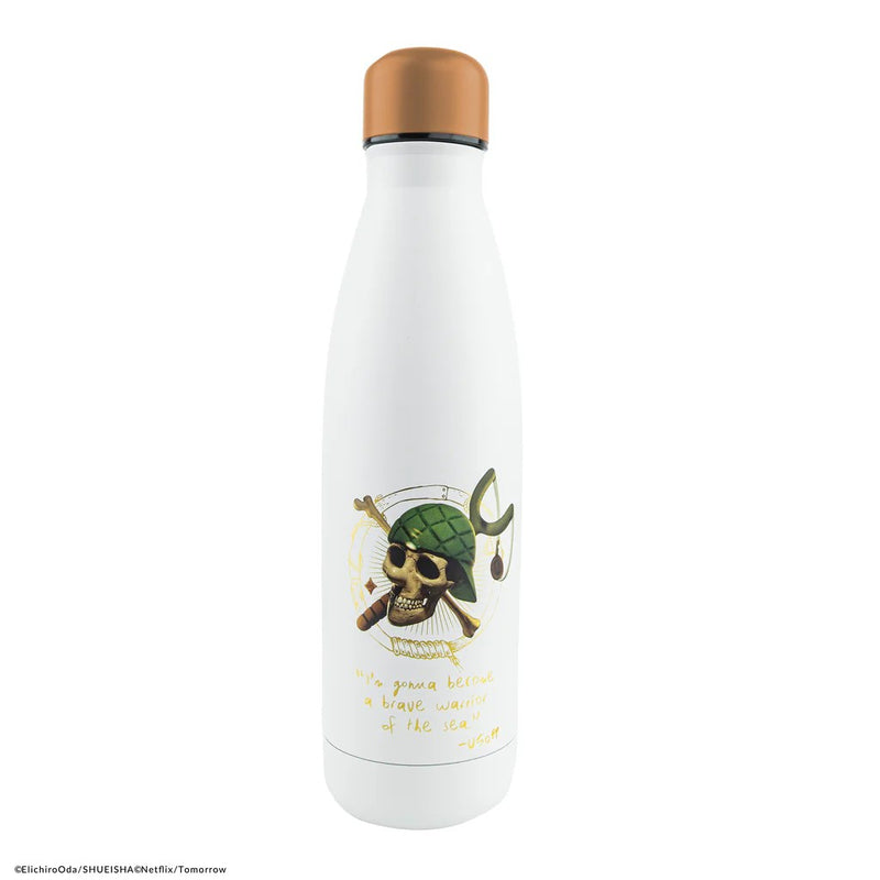 One Piece Usopp Insulated Water Bottle, close-up detail