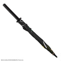 One Piece Roronoa Zoro Black Sword Umbrella, in display