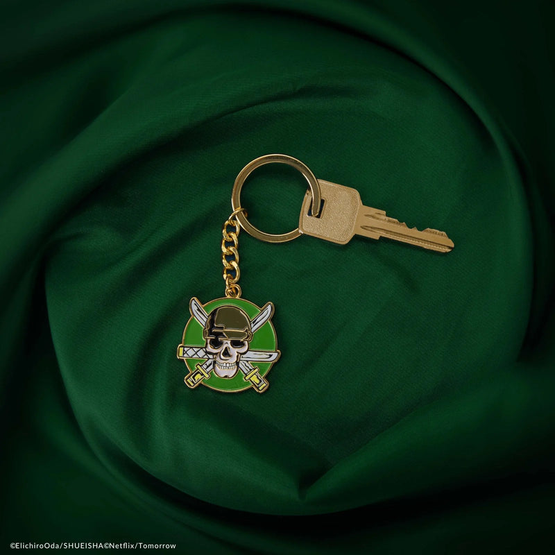 One Piece Roronoa Zoro Jolly Roger Keychain, alternate view