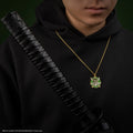 One Piece Roronoa Zoro Necklace, side angle