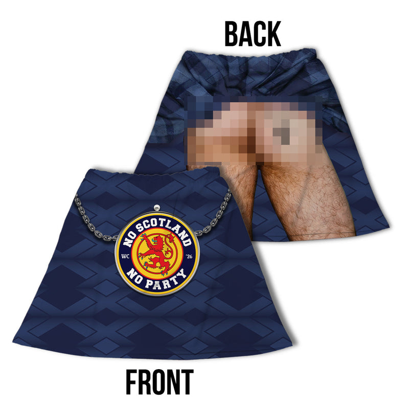 Scotland Kit (Exposed Behind) Scotland WC26 - Novelty Kilt, side angle