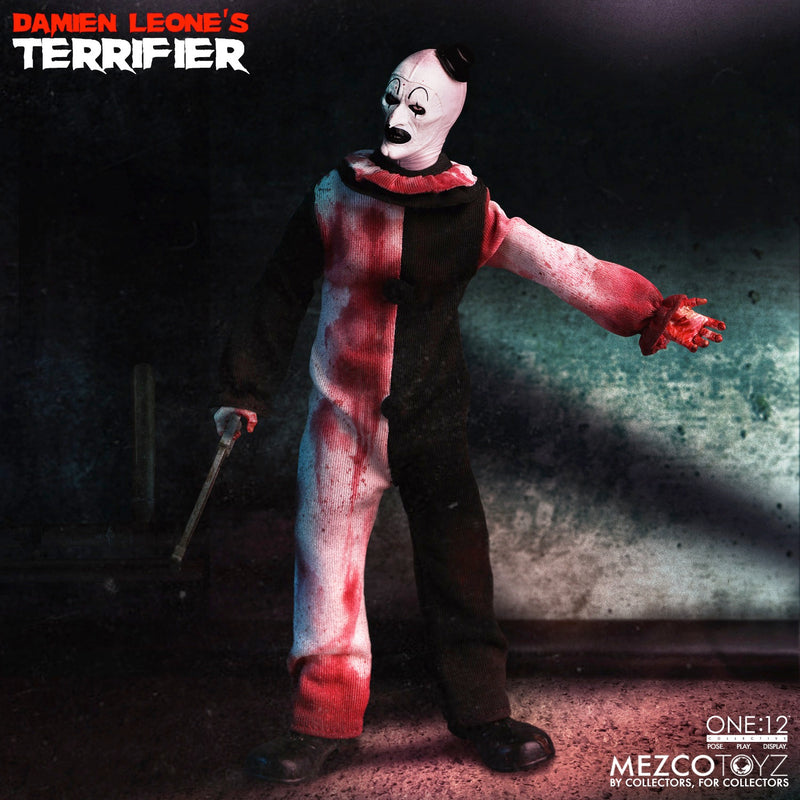 Terrifier Art the Clown One:12 Collective Deluxe Edition Action Figure close up detail
