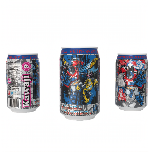 Transformers Optimus Primeberry - Strawberry Flavour Soda Can 330ml Standard collectible from Kawaji UK
