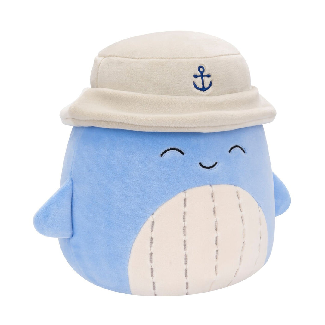 Squishmallows Samir The Whale Shark with Bucket Hat 7.5" Plush