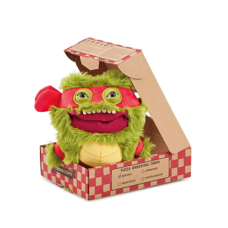 Fuggler x TMNT Limited Edition Raphael 9 Plush, close-up detail