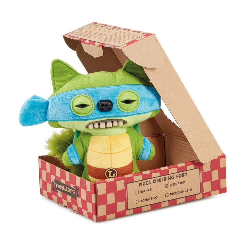 Fuggler x TMNT Limited Edition Leonardo 9 Plush, close-up detail